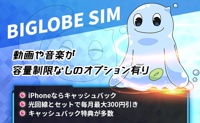 BIGLOBE SIMの料金や特徴と申し込みから解約までを解説